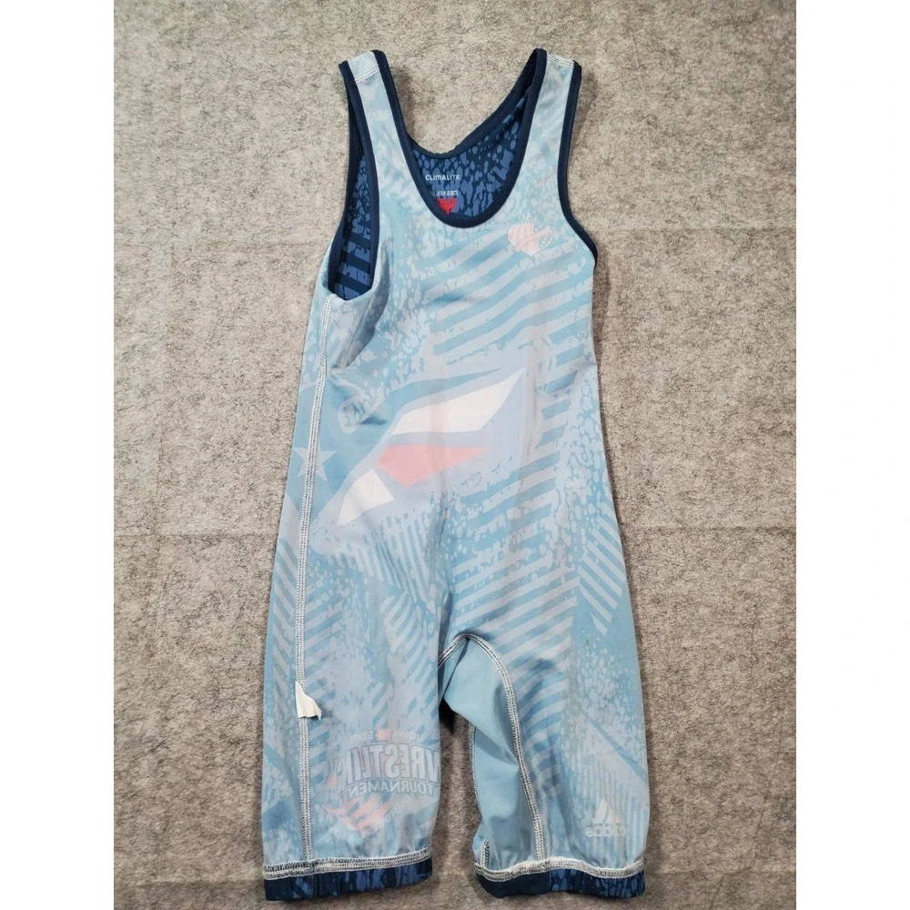 Adidas Team Iowa State Wrestling Championship Singlet Men's Size AS Climalite